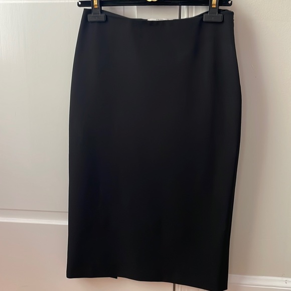 Prada Black Slit Skirt size 38 - Picture 1 of 12